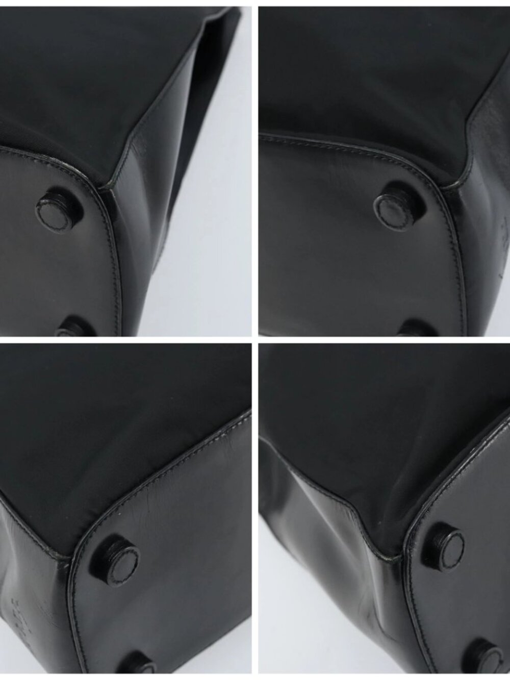 PRADA Shoulder Bag Nylon Black Silver - Picture 14 of 16